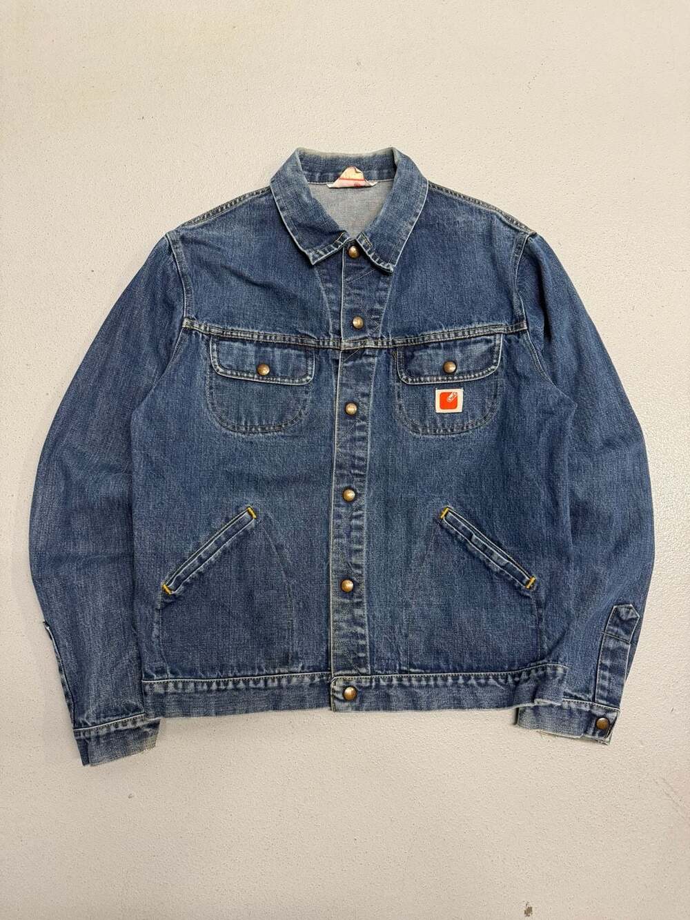 Vintage GWG Great Western Garment Co. Denim Snap-Button Trucker Jacket